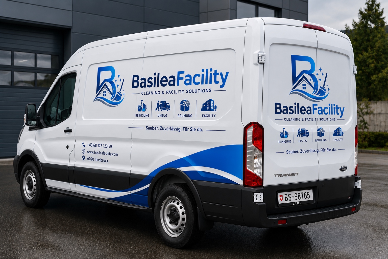 BasileaFacility Fahrzeug Seitenansicht